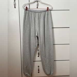 Offline by Aerie Grey Sweatpants Joggers Tie Waist Size S